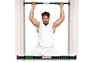 Slovic Pull up Bar for Home Kids [100 KG] | No Screw Pull Up Bar Wall Mounted with Anti-Skid Grip | Pull-ups Bar for Homes Workout | Gym Equipment for Home Workout (Length 62 to 100 CM)