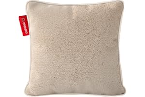 Auronic Heizkissen Kabellos - Wärmekissen mit Akku - Kabelloses Kissen mit Abschaltautomatik - Elektrisches - Beheizbares - Infrarot - Aufladbar - Für Rücken - 45x45cm