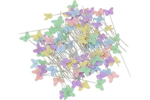 GOIYZTTR 100 Pezzi Patchwork Pins, Perni a Forma di Farfalla per Gioielli fai da te, Cucito e Artigianato