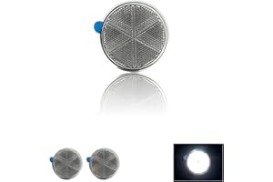 MGMSINYO Reflector Self Adhesive Round 80mm Safety Waterproof Stick on for Driveway Mailbox Trees