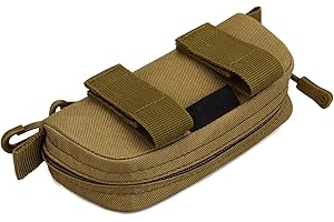 Explokit Taktyczne etui na okulary z karabińczykiem, torba na okulary, wodoszczelne, dla mężczyzn, okulary rowerowe, okulary do czytania, okulary sportowe, okulary ochronne, okulary przeciwsłoneczne