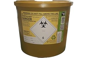 BIERDORF Sharpsguard DNDD473YL Sharps Bin, 7L, Yellow