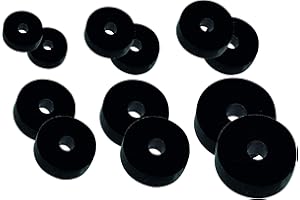 Boutté KIT JKT Assortiment de 12 Joints clapets percés, Noir