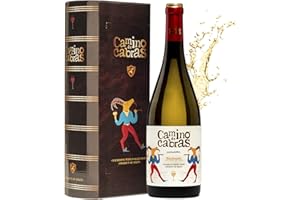 Estuche Regalo - Vino Albariño - Vino para Regalar – Vino gallego Premium – Vino Regalo Gourmet – Pack Regalo vino – D.O. Rias Baixas - 1 botella x 750 ml – Estuche de Vino CAMINO DE CABRAS