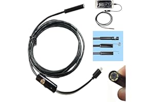 ENTERELETTRONICS TELECAMERA ENDOSCOPICA CON LUCE CAVO SONDA FLESSIBILE USB ANDROID ISPEZIONE 3,5M