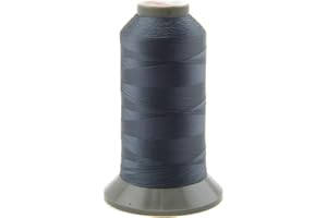 NTS NÄHTECHNIK 1000m professionelles Nähgarn, Ledergarn 40 N, Farbauswahl, Filament Garn für Leder (Dunkelgrau)