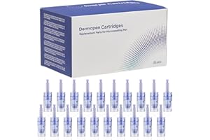 ‎TOPDIRECT 12 Nadeln Microneedling Ersatzpatronen, Ersatznadeln für Dermapen Ultima A6 Mikro Kartuschen mit Bajonettschlitz (20 Stück)