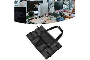 MOKERNALI Borsa per Monitor 24 Pollici, Custodia per Computer Monitor, Custodia per Monitor con Maniglie e Porta Biglietti da Visita, 70x55 cm, Coperture per Monitor, per Monitor da 24 Pollici LCD