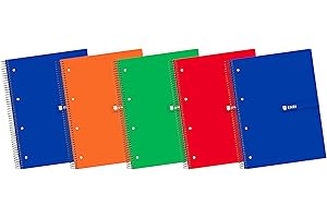 Enri 100430093 - Cuaderno microperforado, A4, 160 hojas, color Surtido