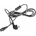 Mextronic Netzkabel 3 m Schuko Schutzkontaktstecker (gewinkelt) + Schalter 300SW C13 schwarz