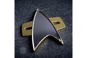 QMX STR-0049 Star Trek Voyager Magnetic Communicator Badge, Gold, Standard