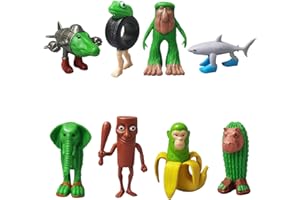 EOAMGO Italian Brainrot Figures Set of 8, Tung Sahur, Tralalero Tralala Toy Figures for Adults, Funny Desk Decoration Shark, Crocodile, Monkey, Iconic Gift
