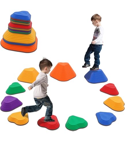 YRHome Balanciersteine Set - 5-teilige Balance Steine Für Kinder 3-9 Jahre