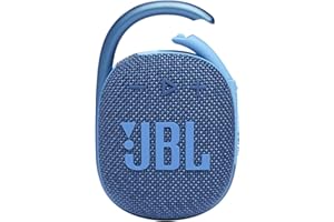 JBL Clip 4 Eco – Tragbarer wasserdichter Lautsprecher (blau)