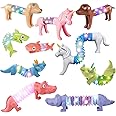 YLMKDE 10-Pack LED Pop Tubes Mixed Animal Fidget Toys – Sensory Tubes for Toddlers,Party Favors Goodie Bag Stuffers, Bulk Toys for Classroom Prizes Birthdays Gift Boys and Girls(Random Animal)