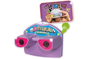 ViewNoculars - Butterfly from Deluxebase. 3D Reel Viewer Binoculars, Butterflies View Finder Toy for Kids with Butter Flutter Images, Great for Gifts and Party Favors.