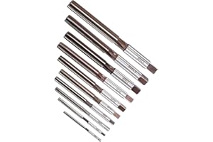 QUARKZMAN 3mm-12mm Mano Alesatori Set x 10pz 6 Dritti Scanalatura per Alesatura in Artigianato, [H8 Precisione]