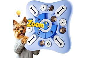 TRIGRAND Juguetes De Rompecabezas para Perros, Juguetes para Perros Que Se Aburren con Chirridos, Golosinas, Interactivos, Lavables, Alivian Ansiedad, Cachorros, Gatos, Perros Medianos, Blanco