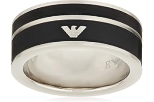Emporio Armani Bague en acier inoxydable pour hommes
