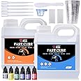 LET'S RESIN Fast Cure Epoxy Resin Kit, Demould in 4 Hours, 2L Upgrade Quick Drying & Crystal Clear Resin, Bubble Free Epoxy Resin for Craft, Art, Resin Supplies with Resin Dye, Resin Cup, Stir Stick