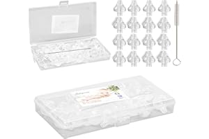 BABYWNOSS Embout seringue nasale bebe en Silicone (Transparent) - embout mouche bebe (Boite, 22 Pièces + 1 Brosse)