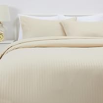 FLYMME Set Biancheria Letto Matrimoniale Beige 3 Pezzi: Trapunta 172x223 Cm, Due Federe, Microfibra Leggera Trapuntata, Per Tutte Le Stagioni