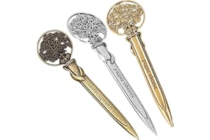 LdawyDE Brieföffner, 3 Metall Brieföffner Edel Retro Umschlag Express Datei Letter Opener für Schule Büro Zuhause, Sicher Langlebig