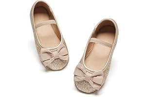 Kiderence Kleine Kleinkind Mädchen Kleid Schuhe Ballerina Ballett Wohnungen Kinder Mary Janes