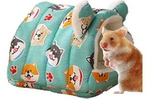 Teksome Cama de la casa del Conejillo de Indias, para Dormir del hámster, Cama Cueva para Dormir de casa de hámster, Cama para hámster Chinchilla House para hámsteres, Hurones, Conejos
