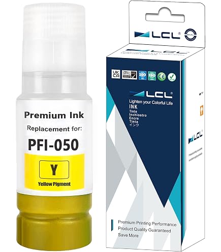 Canon PFI-050 BK Original Tintenpatrone Schwarz – 1 Stück, Für Canon-Drucker, Langlebiger Druck