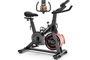CHAOKE Cyclette da Casa con App, Cyclette per Casa Magnetoresistanza ultra Silenziosa 20dB, con Applicazione, Sedile Morbido e Traspirante e Schermo LCD, Peso Massimo di 150KG Cyclette Professionale