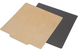 FAFEICY Placa de Acero con Resorte PEI de 200 X 200 Mm para Placa de Construcción de Impresora 3D VORON, Plataforma de Impresión de Doble Cara