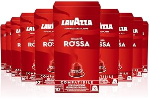 Lavazza Qualità Rossa Nespressokapslar, Kompatibel med Nespresso Original, 10x10-pack, 57g