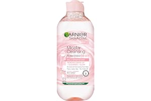 Garnier Micellar Vitamin C Cleansing Water, Gentle face Cleanser & Makeup Remover, Hypoallergenic. Suitable For Dull And Uneven Skin, Brightening Formula, Dermatologically Tested, 400ml