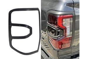 ‎JHCHAN JHCHAN Rücklichtabdeckungen für 2023-2024-2025 Neue Ford Ranger Wildtrak Raptor Wildtrak X Limited Platinum ABS Rücklichtschutz Schutz Styling Ausrüstung Zubehör Luxusmodell