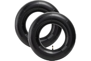EASYHOMIE 2pcs 4.80/4.00-8 Inner Tube with TR-87 Curved Valve, Compatible with Various Lawn Mowers, Wheelbarrows, Garden Trailers, Go-Karts, Golf Carts and More