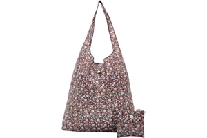 ECO CHIC Lightweight Foldable Reusable Shopping Bag Water Resistant Tote Bag