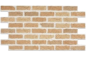 Decoresin Pannello Finto Mattone Ricostruito in Polistirolo Resinato (Etrusco)