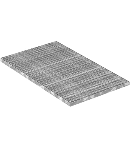 Gitterrostrahmen Verzinkt 600x1200x25 Mm – Normrahmen Von MEA, Stabiler Rahmen Für Industrie & Lager Verzinkter Gitterrost
