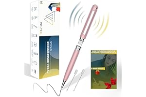 VOLTEK Stylo enregistreur Audio Micro Espion (Rose) - 64Go – USB 3.0 Type C - Capturez avec Le dictaphones Vocal. Micro enregistreur Mini pour Réunions Conférences Journaliste - E-Book Gratuit