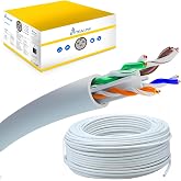 EXTRALINK 25M CAT6 Ethernet Cable Indoor U/UTP LAN Network Cable AWG24 - 100% Pure Copper, PoE Compliant, Up to 1Gbps, Flexib