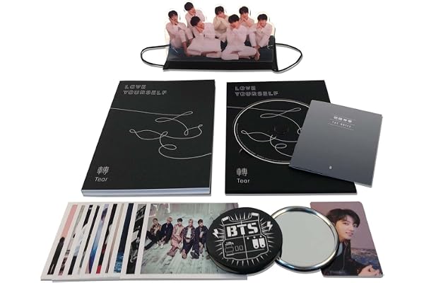 BTS Music LOVE YOURSELF Tear 3rd Album BANGTAN BOYS [O Ver.] CD + Official Poster + Photo Book + Photo Card + Standing Photo + Store Gift