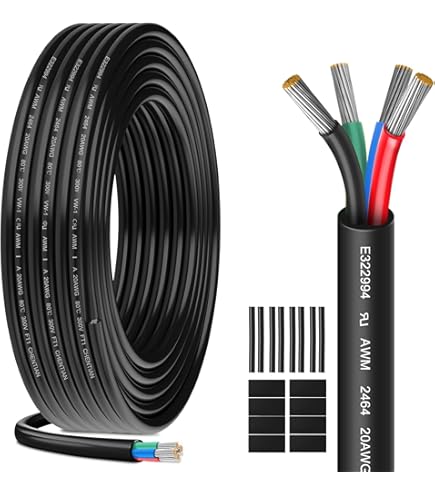 Cable Trenzado Vintage Alambre Cubierto De Tela Trenzada 3 Núcleos 18awg 3m, Cable Cable 3 Hilos Trenzado