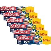 Dardanel Ton Balığı Klasik, Ay&ccedil;i&ccedil;ek Yağlı, Konserve, Kolay A&ccedil;ılan Kapak, 47g Protein, 4x75 gr, 6 Paket