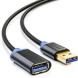 deleyCON 1m Câble de Rallonge Super Speed USB 3.0 USB A Mâle à USB A Femelle - jusqu'à 5Gbit/s - Compatibilité Descendante - 