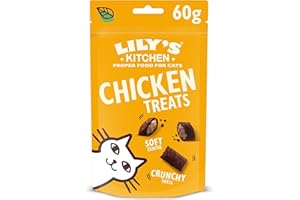 LILY'S KITCHEN Lily’s Kitchen Adult Cat Treats Packet The Ultimate Bribe with Chicken Grain-Free Recipe 10 x 60g