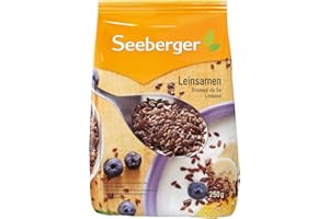 Seeberger Graines de lin entières naturelles - idéales pour la pâtisserie ou saupoudrées sur des salades et des porridges - vegan (1 x 250 g)