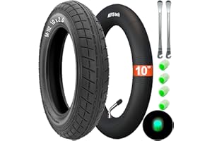 AVVS TECH 12 1/2 x 2 1/4 (57-203) Pneu DIN 57-203 et chambre à air 12" 12 1/2 x 2 1/4 57-203, avec valve coudée en acier inoxydable 45° AV, avec leviers de montage, compatible avec roues de 12" avec pneus DIN