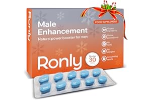 Ronly Bluvital – 30 Tablets 100mg | Powerful Herbal Supplement for Men | Enhances Strength, Energy & Endurance | Fast-Acting Men’s Vitality & Performance Pills with Ginseng & Zinc | UK Made