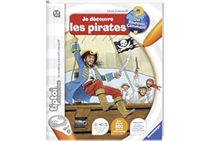 Ravensburger - Livre d'aventure interactif tiptoi - Je découvre les pirates - Jeux électroniques éducatifs sans écran en français - A partir de 4 ans - 00591